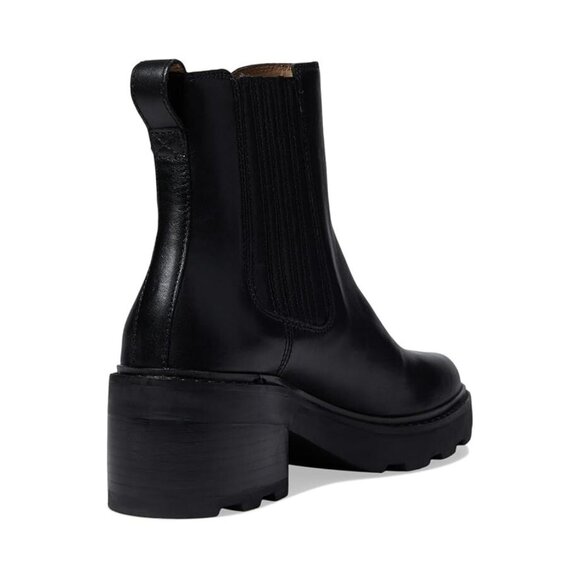 NEW Madewell The Gwenda Platform Ankle Boot Leather BLACK SIZE 8.5/100%AUTHENTIC - Picture 5 of 5